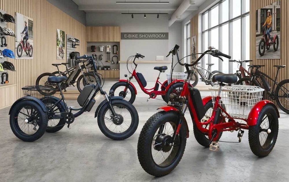 Триколісний електро-фетбайк ARDIS 20″ Trike 48V 1000W Швидкість 40 км/год Дальність до 50 км Навантаження 200 кг  Электровелосипед  фетбайк фэтбайк