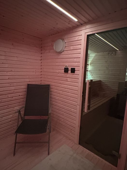 Sauna Ogrodowa Finska Przedsionek Piec Na Drewno 500cmx240cm