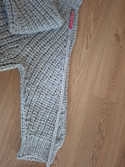 Sweter welniany, Alpaca, mega mieciutki i cieplutki. Recznie robiony
