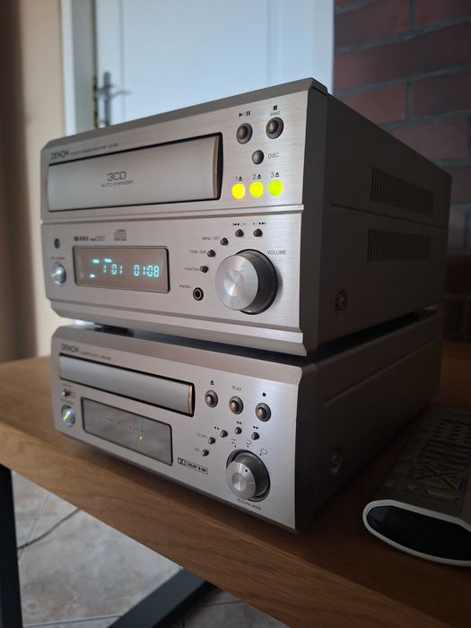 wieża DENON amplituner UD-M50 i deck magnetofon DRR-M30 plus PILOT