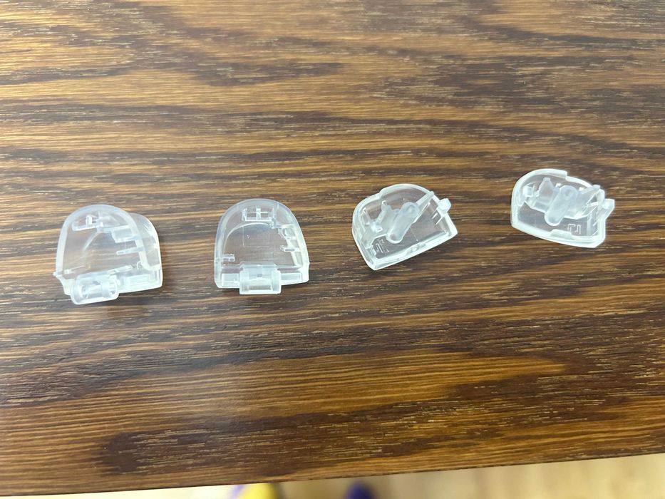 PS5 playstation 5 dualsense pad  bezbarwne przyciski transparent