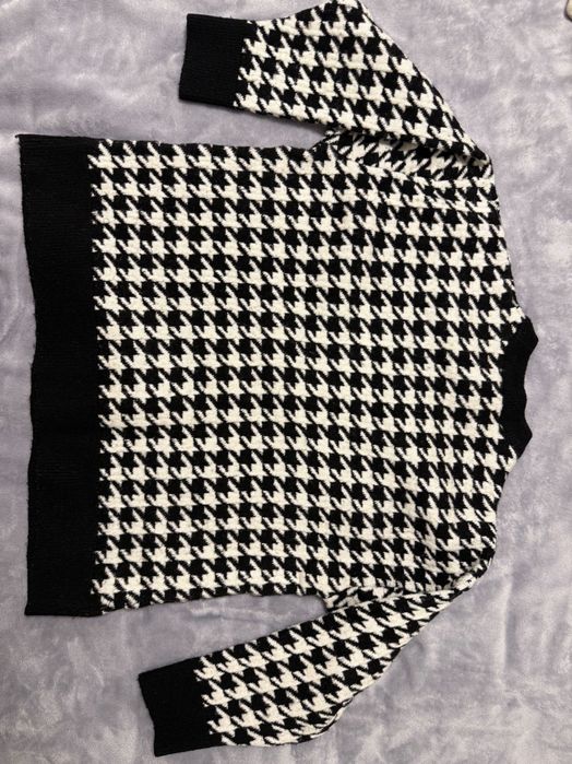 Светр Mango в гусячу лапку