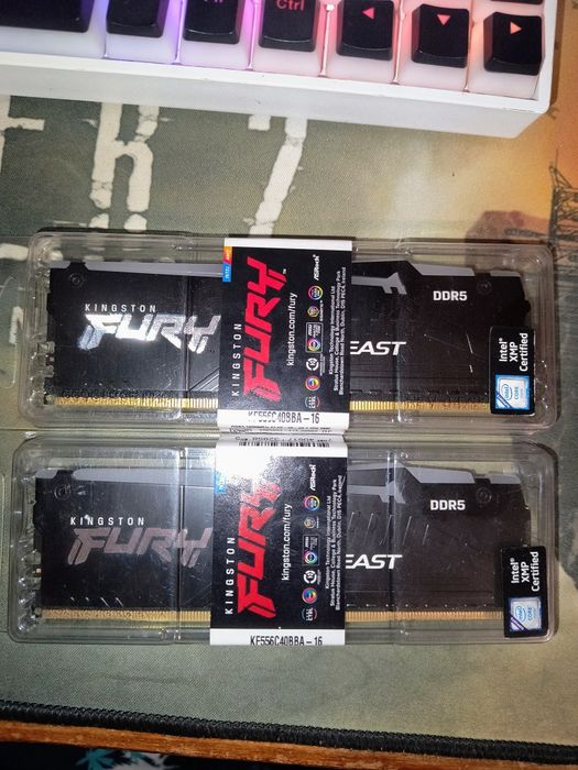Продам ОЗП DDR 5 Kingston Fury Beast 32 gb (2x16)  5600 mhz CL40 (два одинакових модулі).