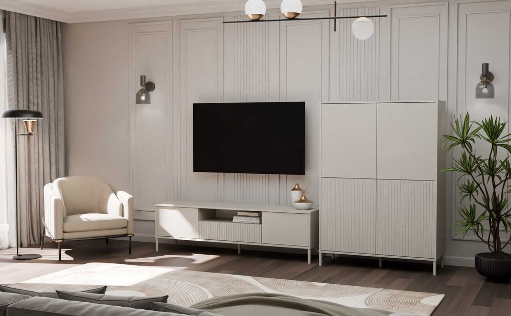 WITRYNA KAMARO 4DK Slim/Gł 4 Drzwi Front Ryflowany+Gładki Różne Kolory