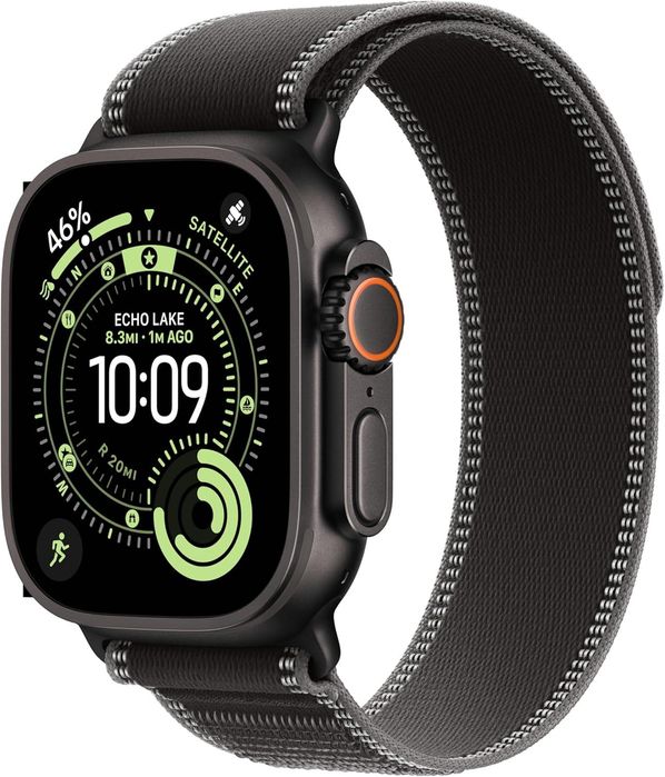 Apple Watch Ultra 3 Black Titanium Case/ Charcoal Trail Loop M/L MF1H4