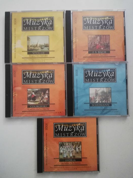 Muzyka poważna - Bach, Vivaldi, Schumann - zestaw 5 płyt CD