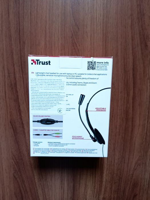 Нові Навушники Trust Chat Headset Black