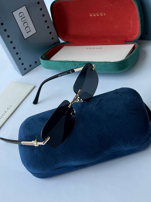 Gucci гуччі окуляри чорні коричневі чоловічі жіночі унісекс прямокутні