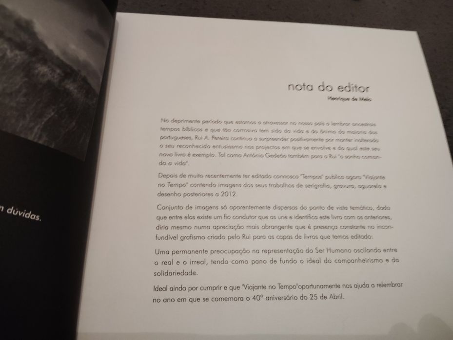 Livro Viajante do Tempo Novo