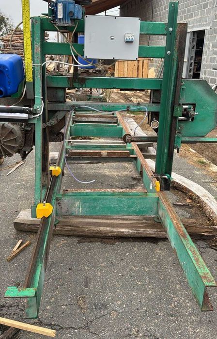 Стрічкова пилорама ПЛП-9  Робочий стан  ленточная пилорама