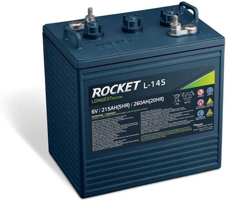 Akumulatory Rocket l 145 6v 260ah komplet 48v Nowe melex pojazd elektryczny magazyn energii