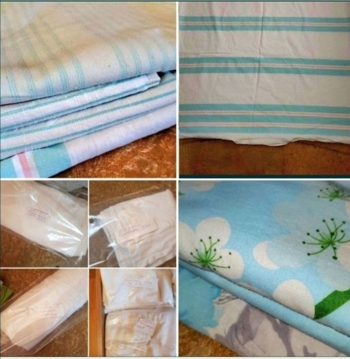 Простирадла ссср льон,  підковдри радянські. Білизна.