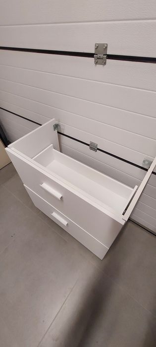Szafka pod umywalkę, biała 70 cm