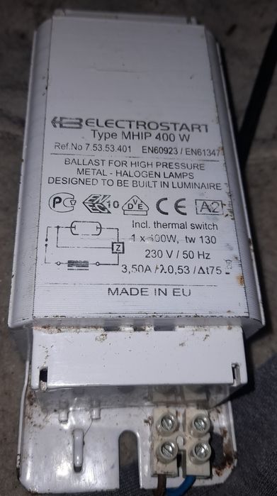 Ststarter dławik do lamp przemysłowych 400W
