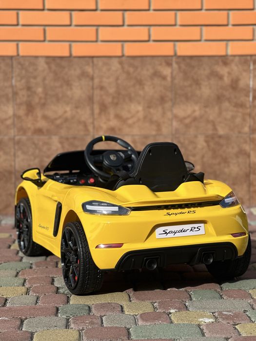 Дитячий електромобіль PORSCHE 718 Spyder RS Електрокар Авто для дитини