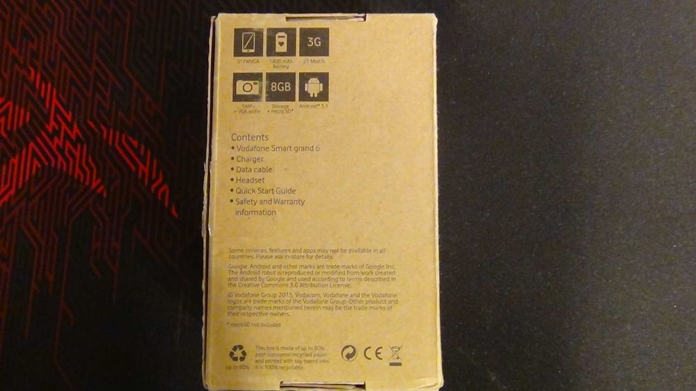 Telemóvel VF-696 Volcano Black