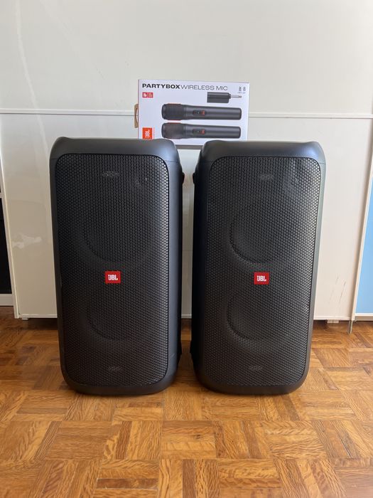 Aluguer colunas JBL PartyBox 100 + microfones !!