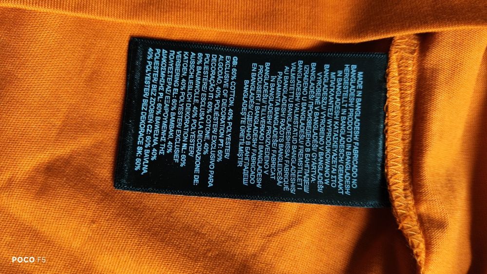 The North Face Agate pomarańczowy t-shirt rozm XL