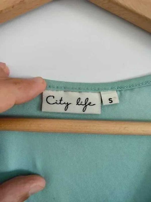 Vestido renda verde água City Life – Tamanho S