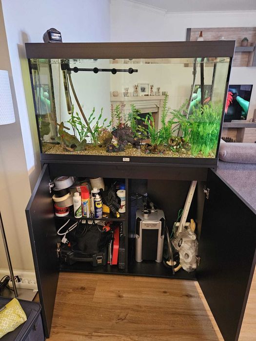 Aquario com armario e filtro