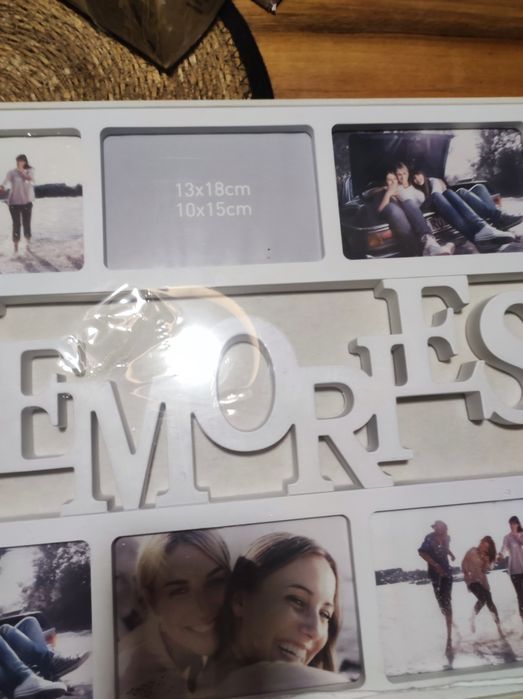 Biała ramka na zdjęcia MEMORIES