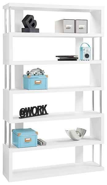 Regał buk wstawki chrom ostatnia sztuka