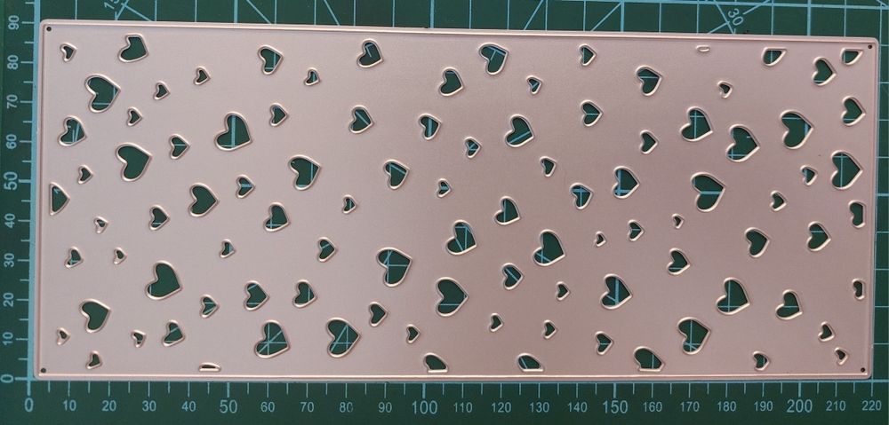 2160. Wykrojnik tło DL serca scrapbooking