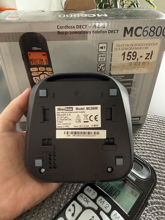 Telefon bezprzewodowy MAXCOM 6800