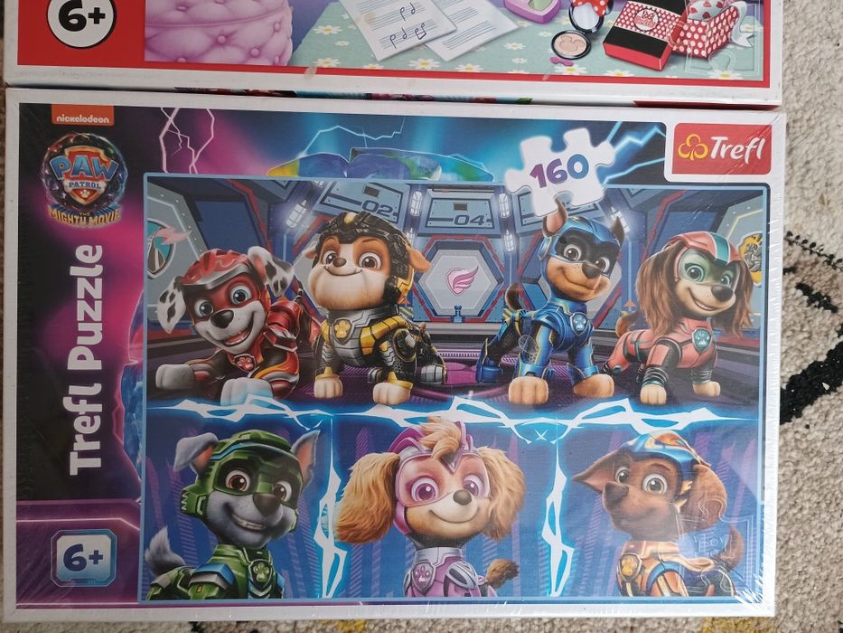 Puzzle trefl 160 myszka Minnie Disney Psi patrol Nowe