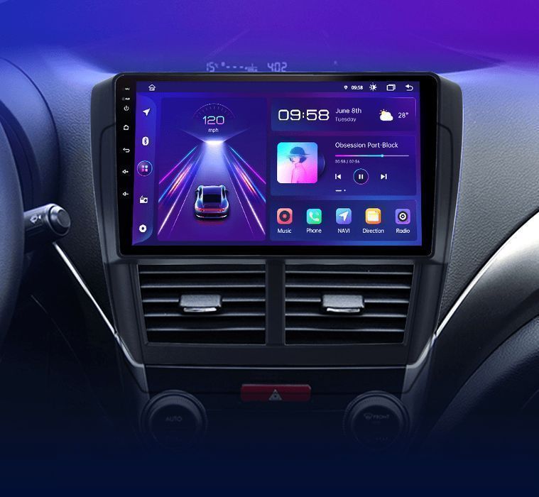 Subaru Forester 3 SH/Impreza – Radio Android 15 9" CarPlay Android Auto 2GB/32GB GPS Nawigacja Stacja Multimedialna WiFi Bluetooth PL