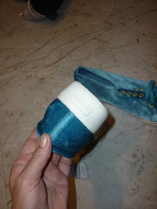 Superga aksamitne trampki nowe z metką