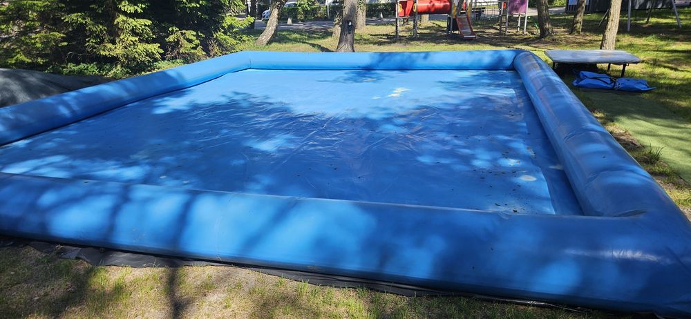 Basen dmuchany 10x8 m do kul wodnych / walców – do naprawy