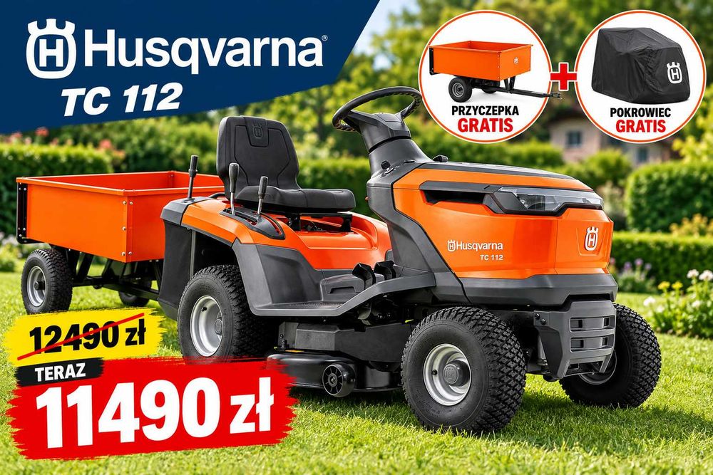 TRAKTOR Kosiarka HUSQVARNA TC112  Hydrostat SUPER CENA !!! Raty 0%%%