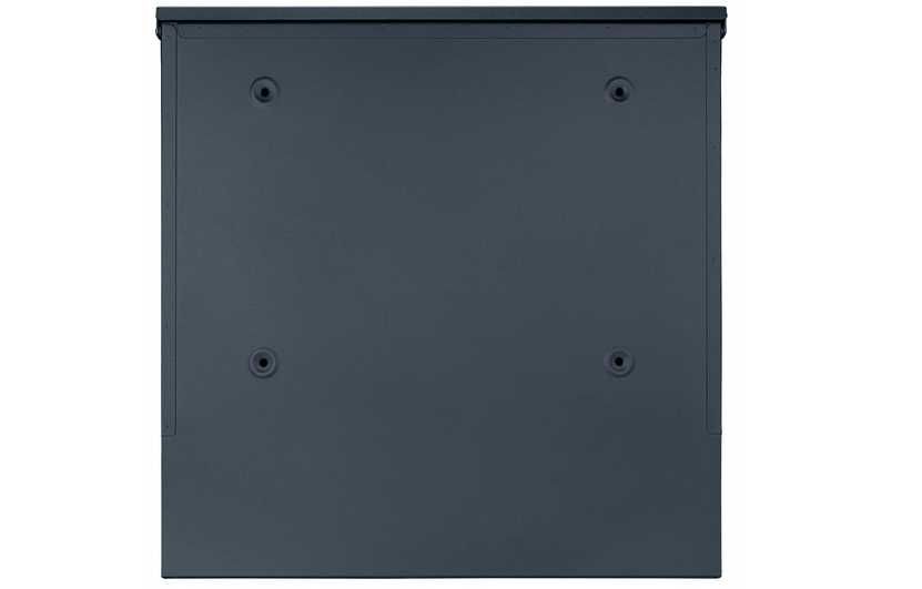 DUŻA skrzynka na listy z ADRESEM NUMEREM DOMU RAL 7016 frez antracyt