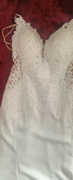 Suknia ślubna Stella York model 6586 , rybka roz 6 - XS