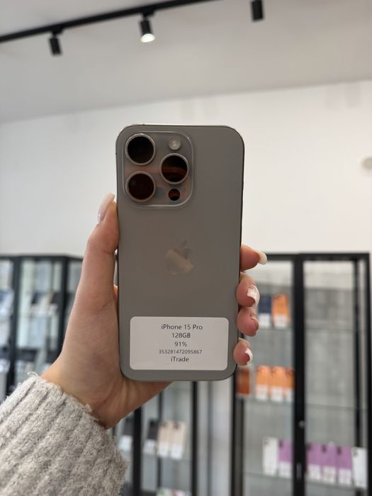 Telefon iPhone 15 PRO 128GB Szary Apple Gwarancja iTrade