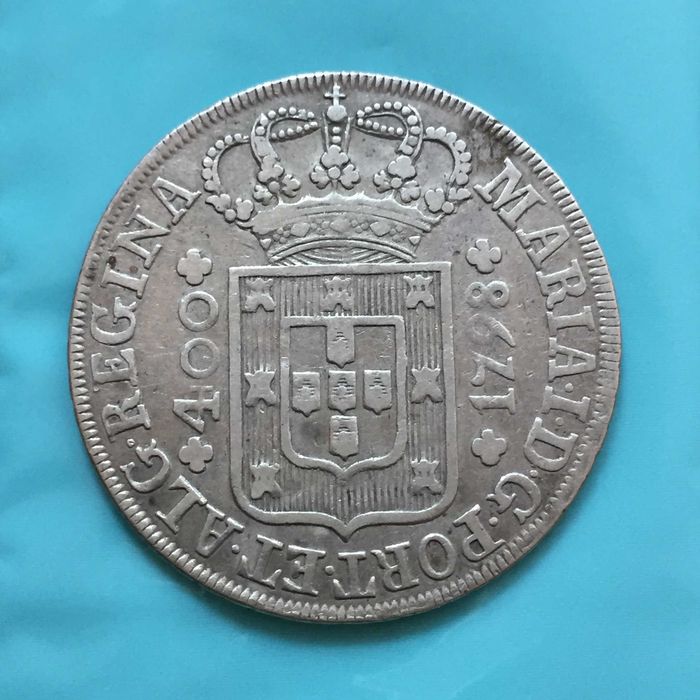 CRUZADO NOVO (480 réis) 1798 (COROA ALTA) - D. MARIA I - prata