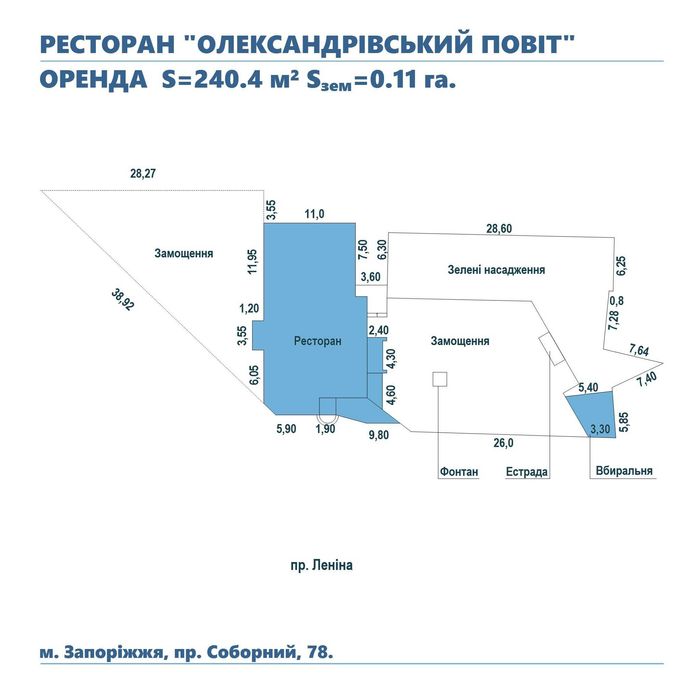 Ресторан на пр. Соборний «під ключ».