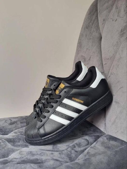 Чорні кросівки Adidas, Суперстар універсальні унісекс