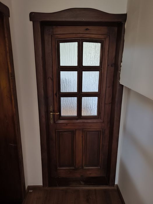 Drzwi wewnętrzne drewniane, lite drewno porządne