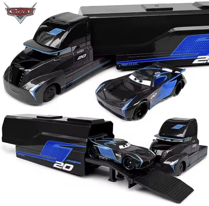 Набір з 2-х машинок з Cars Тачки Трейлер Мак Автовоз Блискавка МакКвін