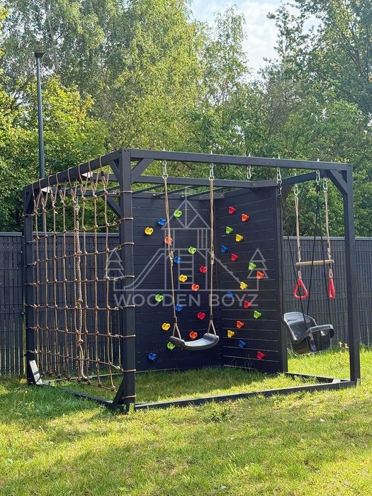 PROMOCJA - Plac zabaw - Jasiek - Drewniany - Małpi gaj - Duży