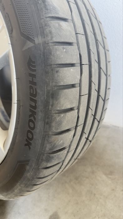 Jantes 17 audi originais  5/112 com pneus como novos