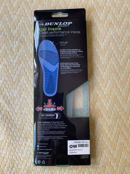 Palmilhas de gel Dunlop