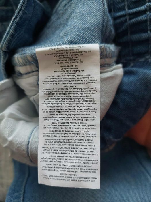 Spodnie jeans cekiny nowe 116