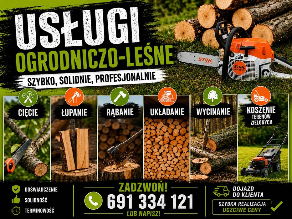 Usługi ogrodniczo-leśne.