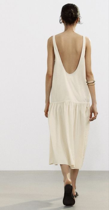 Zara платье сарафан хлопок