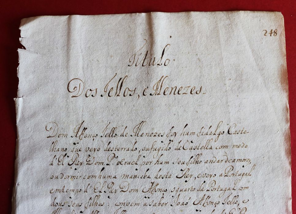 Título Dos Tellos (Teles) e Meneses genealogia, Sisto Tavares 1508