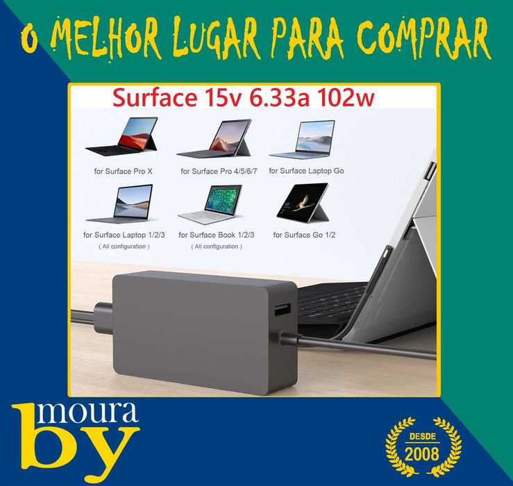 carregador surface 12v PRO 1  2 3 4 5 6 7 8 9 10 X 15V 65W 102W