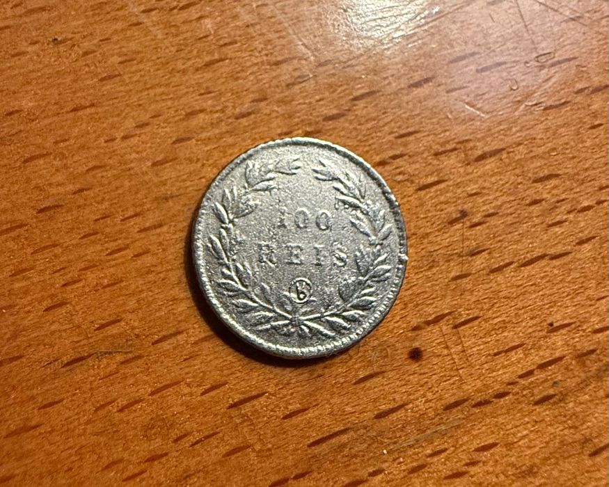 Moeda 100 Reis 1861